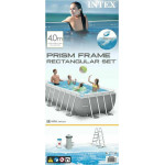 Intex Πισίνα PVC με Μεταλλικό Σκελετό 400x200x100εκ.